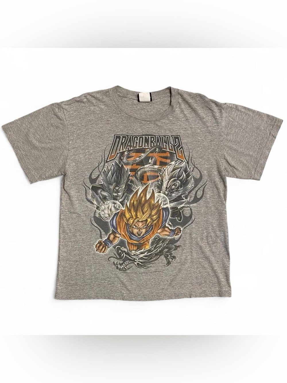 Vintage 2003 Dragon Ball Z Goku Super Saiyan Grey T-Shirt